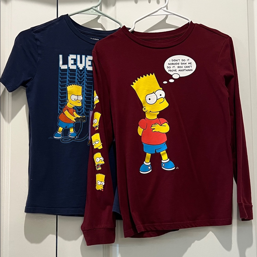 Sonoma Maroon Bart Simpson Long Sleeve Tee